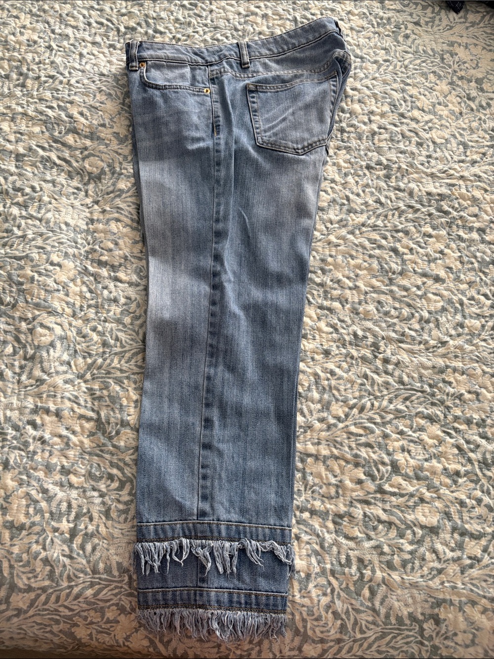 Michael Kors Women’s Light Blue Frayed Hem Jeans